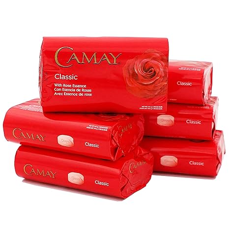 Camay Classic Body Wash Bar Soap with Rose Essence, 4.98 oz